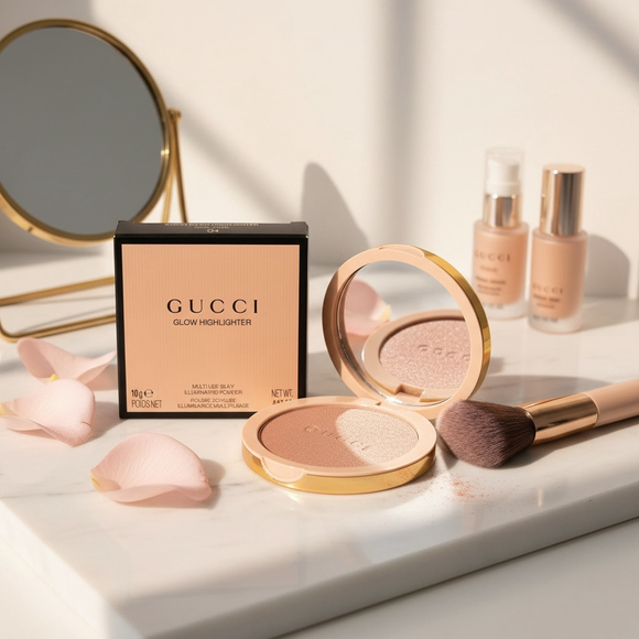 Gucci Other - Gucci Glow Highlighter 04 Opal Pink Full Size NIB Illuminating Powder